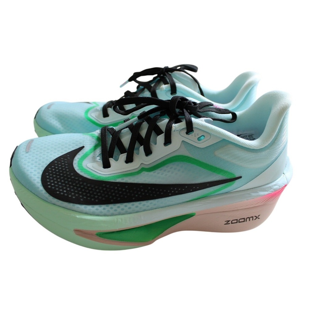 Nike Zoom Fly 6 Women's 5.5 Glacier Ice Hyper Pink Green Shock Running Shoes NEW - Picture 3 of 8